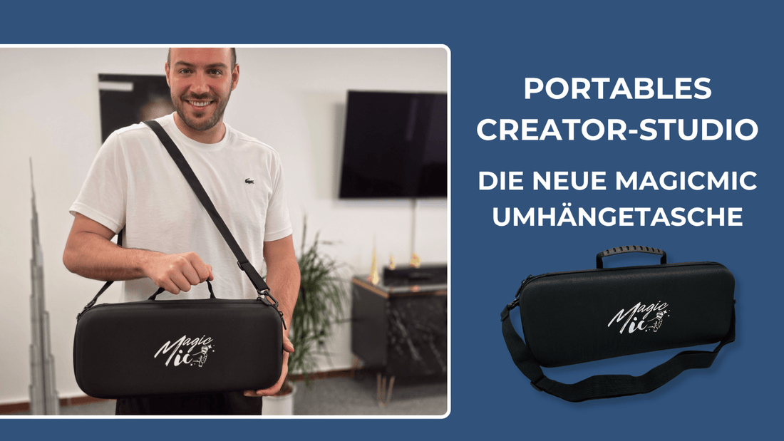Portables Creator-Studio: So nutzt du die neue MagicMic Umhängetasche optimal - MagicMic