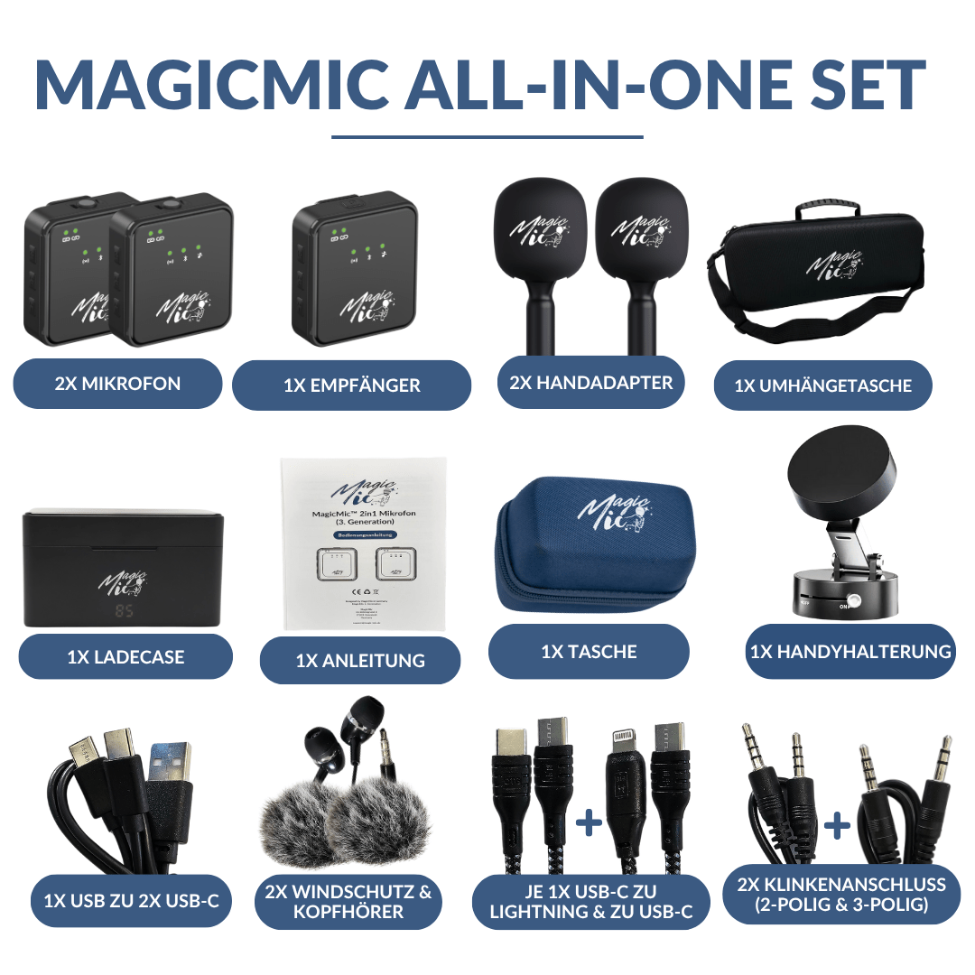 MagicMic All-In-One Set für professionelle Aufnahmen